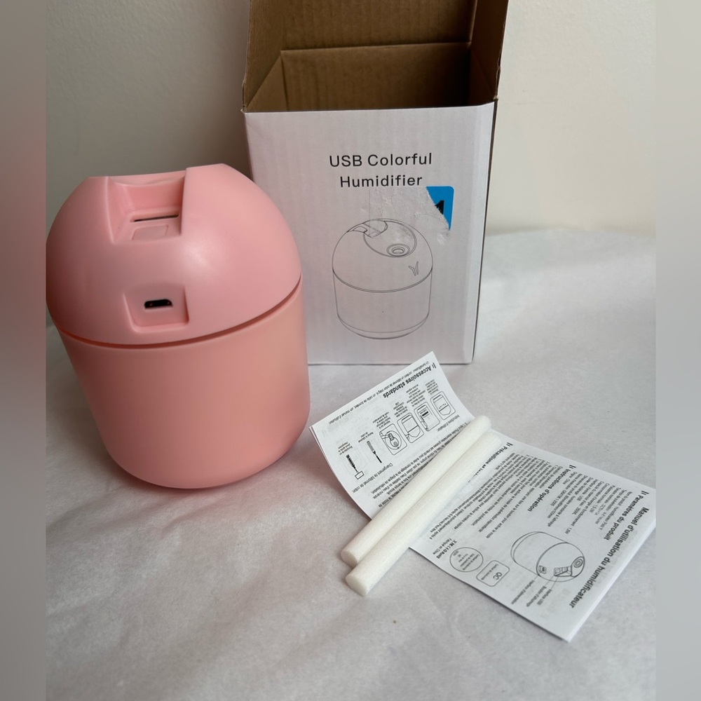 Humidifier USB Portable Pink NEW